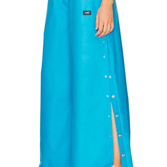 NWT REEBOK X Women’s Angel Wide Leg Pant Large in Always Blue Streetwear Baddie - Picture 3 of 16